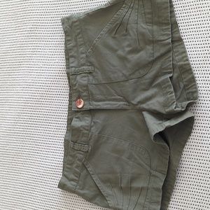 Olive green shorts 2.5" inseam